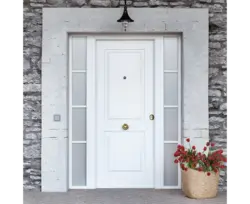 Белая входная дверь в квартиру фото