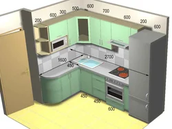 Планировка Кухни Холодильником Фото