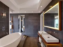 Фото стильной ванной комнаты