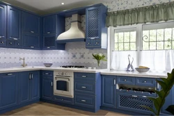 Синяя кухня дизайн фото