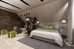 Дизайн Спальни В Современном Стиле На Мансардном Этаже