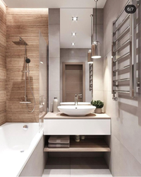 Дизайн проект ванной комнаты без унитаза