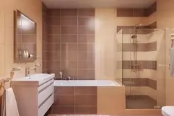 Photo of tile layout in the bathroom