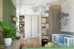Фото однокомнатной квартиры для ребенка мебель