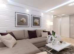 Дизайн гостиной в светлых тонах с угловым диваном