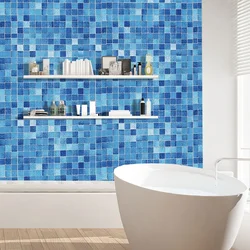 Self-adhesive film for bathroom photo