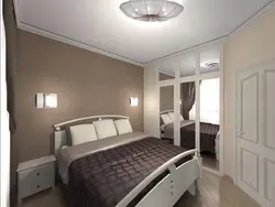 Bedroom design with one window 16 sq m photo