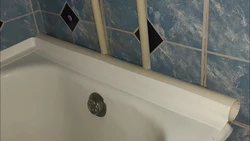 Стыки ванной и стены фото