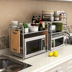 Photo of a place for a microwave in the kitchen photo