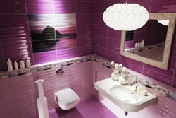 Фиолетовый Дизайн Ванны