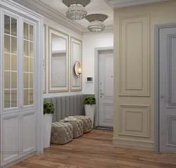 Бежевые двери в интерьере квартиры в современном