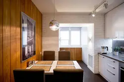 Дизайн интерьера кухни современной с балконом
