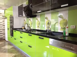 Kitchen lime in the interior combination