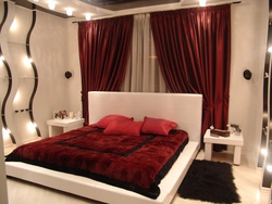 Спальня В Бордовом Цвете Дизайн Фото