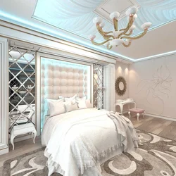 Дизайн интерьера спальни с зеркалами
