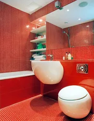 Дизайн Ванной Комнаты В Красных Цветах Фото