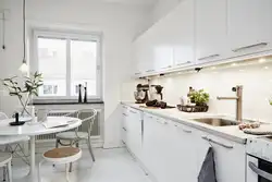 Дизайн Кухни Белая С Деревом Фото В Интерьере