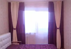 Стильные шторы в интерьере спальни