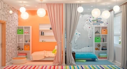 Детская Спальня Дизайн Для Двоих Разнополых