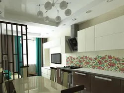 Дизайн кухни гостиной 20 м фото с зонированием