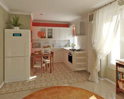 Кухня и комната в одном фото