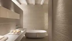 Дизайн ванны керамогранит крупноформатный