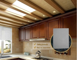 Интерьер потолков на кухни из пвх панелей