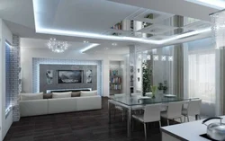 Потолок кухня гостиная дизайн