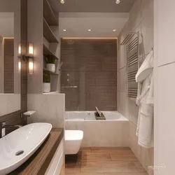 Rectangular bathroom design