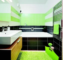Дизайн ванной темно зеленая
