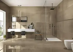 Керамогранитная плитка в интерьере ванной