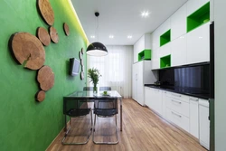Зеленые Стены На Кухне Фото В Интерьере