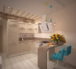 Kitchen area design in studio