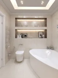 Ванная с туалетом дизайн светлая