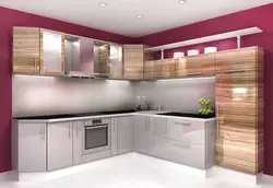 Комбинированные кухни по цвету фото