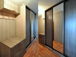 Прихожая шкаф с зеркалом для узкого коридора фото