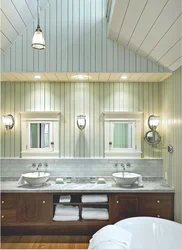 Вагонка в ванной комнате дизайн