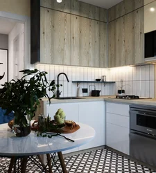 Дизайн кухни в современном стиле 6 кв