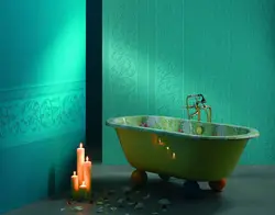 Стеклообои в интерьере ванной