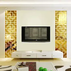 Декоративная Стена С Телевизором В Гостиной Фото