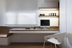 Компьютерный стол в гостиной дизайн