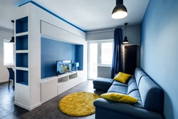 Фото комнаты в квартире синий