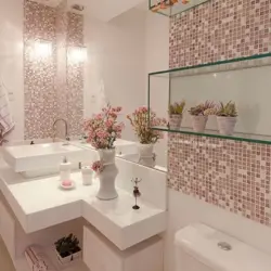 Маленькая ванна с мозаикой дизайн фото