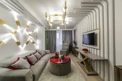 Дизайн гостиной комнаты узкой и длинной