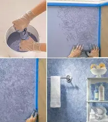 Как красиво покрасить ванную фото