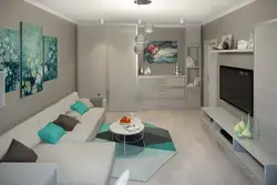 Дизайн 17 метровой комнаты в однокомнатной квартире