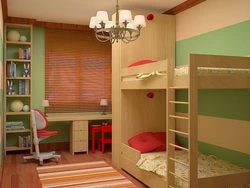Дизайн детской спальни для двоих детей