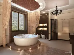 Дизайн Большой Ванной В Доме Фото