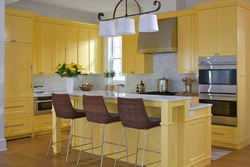 Kitchen in yellow style photo