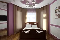 Дизайн эркерной спальни